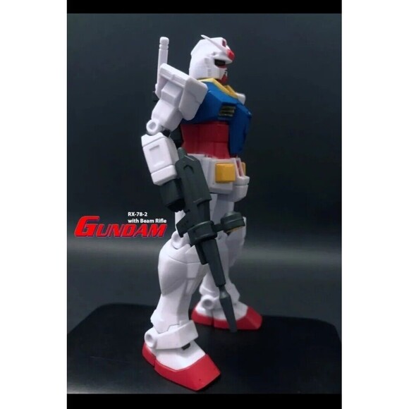 GUNDAM Ultimate Luminous - RX-78-2 with Beam Rifle. Bandai NEW (LEDs) 4 Inch - Picture 10 of 11